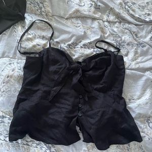 NWT Sofia by Sofia Vergara Black Camisole Top